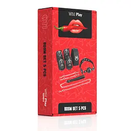 BDSM набір Erospace Wild Play C11 5 шт. чорний - мініатюра 9