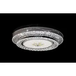 LED світлодіодна люстра светильнк зі стразами кругла Linisoln 6002/2 - мініатюра 2