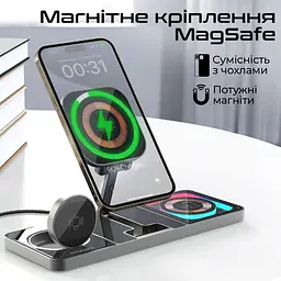 Зарядний пристрій Promate AuraSlate-Trio Black (auraslate-trio) - мініатюра 7
