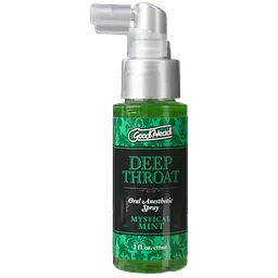 Спрей Doc Johnson GoodHead DeepThroat Spray - для глибокого мінету, 59 мл (м'ята)