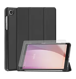 Чехол AIRON Premium для Lenovo Tab M8 4th Gen (TB-300FU) с защитной пленкой и салфеткой black