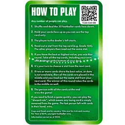 Настільна гра Winning Moves World Football Stars Top Trumps UK зелений - мініатюра 7