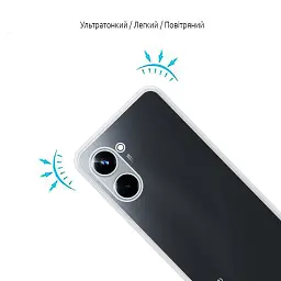 Силіконовий чохол BeCover для Realme 10 Transparancy (708670) - мініатюра 2