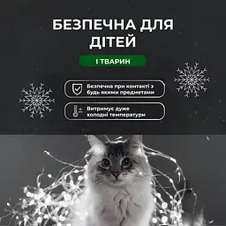Гірлянда Роса нитка 500 LED довжина 50 м з пультом від мережі, білий GarlandoPro 500L50MWW - мініатюра 17