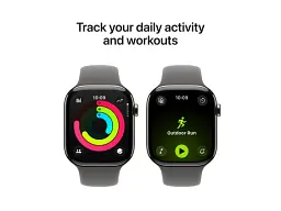 Смарт-годинник Apple Watch Series 11 GPS + Cellular 46mm Natural Tit. Case w. Stone Gray Sport Band - S/M (MFCW4) - мініатюра 4