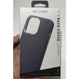 Оригінальний шкіряний чохол Decoded Leather Case MagSafe для iPhone 13 Pro (6.1") Matt Navy Blue - мініатюра 3