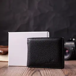Якісний затиск із натуральної шкіри ST Leather 22472 чорний - мініатюра 10