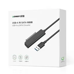 Перехідник Ugreen USB 3.0 Type-A SATA III F CM321 чорний - мініатюра 9
