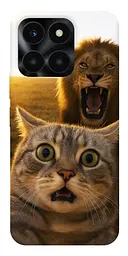 Чохол Demsky Shocked cat and lion для Huawei Honor X6a