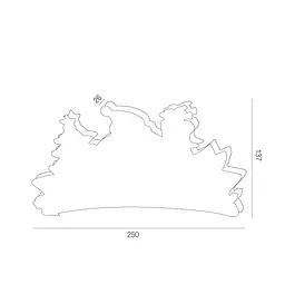 Іграшка світлодіодна підвісна MBM My Home Санта 25х13.7х2.6 см (DH-NY-82 COLOR) - мініатюра 4