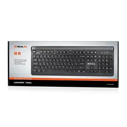 Клавіатура REAL-EL 7085 Comfort Black (EL123100032) - мініатюра 4