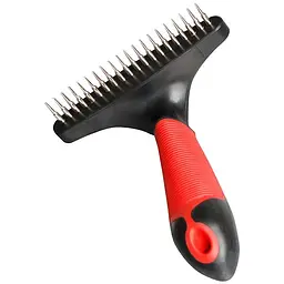 Flamingo Undercoat Rake Single Row Short фламинго грабли гребінець для собак однорядна короткі зубці L