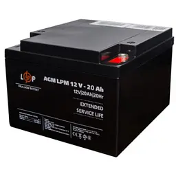 Акумулятор LogicPower AGM LPM 12V - 20 Ah під болт М5 - мініатюра 3