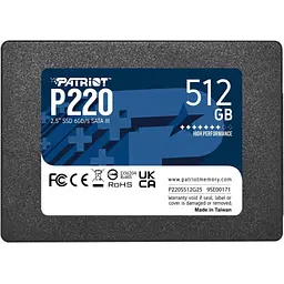 Накопичувач SSD 2.5" 512GB Patriot (P220S512G25)