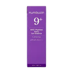 Есенція для обличчя Numbuzin No.9 NAD+ Peptides Dewy Sun Essence антивікова сонцезахисна з ефектом сяйва 50 мл (NUM013) - мініатюра 2