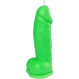 Свічка Love Flame - Dildo L Green Fluor, CPS01-Green