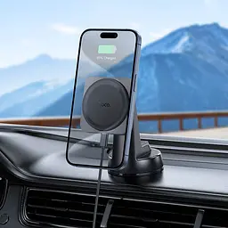 Автотримач з БЗП Hoco HW16 Speed (center console) Black / Metal gray - мініатюра 8