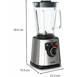Блендер стаціонарний Tefal PerfectMix+ 1200 Вт чаша 1750 мл скло сіро-чорний (BL871D31) - мініатюра 6