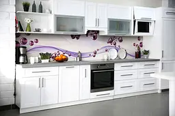 Кухонний фартух Фіолетові Сфери вінілова наклейка ПВХ кулі Абстракція 60х200 см Happy Pocket Z180732 - мініатюра 6