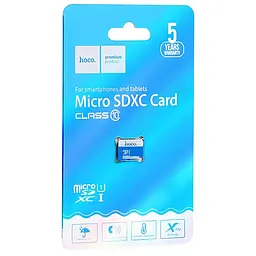 Карта пам'яті Hoco microSDHC Class 10 - 32GB (без адаптера) Blue - мініатюра 2