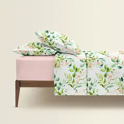 Підковдра двоспальна Cosas Floral Leaves 175х210 см (FoliageGreenBudRose_175q) - мініатюра 2