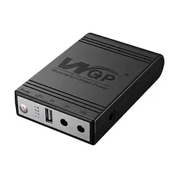 Джерело безперебійного живлення Mini UPS WGP UPS1032 10400mAh 5V/9V/12V, Li-ion 4*2.6Ah, для роутера та оптичного терміналу (42-00254) - мініатюра 2