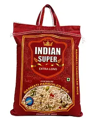 Рис басматі Indian Super Extra Long пропарений довгозернистий 1 кг, Індія