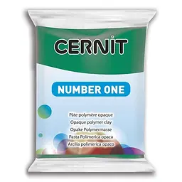 Полімерна глина Cernit Number One, 56 г., Смарагдовий зелений, (CR-CE0900056620)