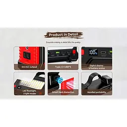 Портативна електростанція Remax Tank Series 150W Power Station RPP-325 36000mAh - мініатюра 3