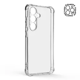 Прозрачный чехол для Samsung Galaxy S25 5G с защитой камеры и усиленными бортами, тонкий, силиконовый, бесцветный, ударопрочный, противоударный бампер с закрытой камерой, ArmorStandart (ARM81597) - мініатюра 2