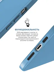 Силиконовый чехол с MagSafe для Apple iPhone 15, ICON2 MagCase, голубой, противоударный, панель с мягкой подкладкой, защита всего корпуса, поддержка беспроводной зарядки, совместим с защитными стеклами и пленками, ArmorStandart (ARM77012) - мініатюра 4
