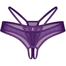 Трусики Obsessive Vibres otwarte S/M (фіолетовий)