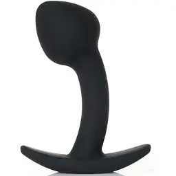 Анальна пробка B-Series HeavyFun Curved S 7.5 см (чорний)