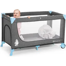 Ліжко-манеж Kinderkraft Joy Blue сіре з блакитним (00-00158379) - мініатюра 5
