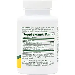 Стимулятор тестостерону NaturesPlus DHEA-10 with BioPerine 90 капсул - мініатюра 3