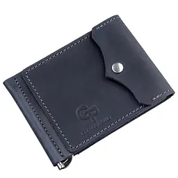 Шкіряний затиск для купюр GRANDE PELLE 8х11х1 см acs0015847