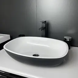 Раковина Adamant Amarant black/white glossy 75305, Чорний - мініатюра 3