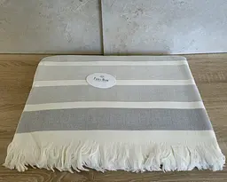 Простирадло махрове Parisa Home Pike 150х200 щільність 400 г/м2 крем - мініатюра 4