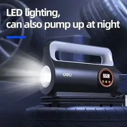 Автомобільний компресор Deli 22 Л/хв, 150 psi (EDL880280S) - мініатюра 3