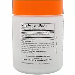 Метилсульфонілметан МСМ Doctor's Best  MSM 250 г - мініатюра 2