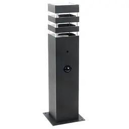 Вуличний світильник із датчиком руху Goldlux 317933 Teksas E27 1x12W IP44 GR