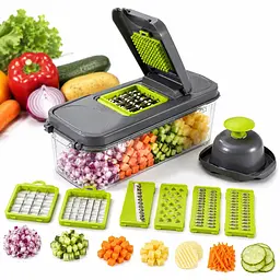 Овочерізка Мультислайсер vegetable cutter / Мультислайсер для овочів та фруктів / Механічний ручний подрібнювач