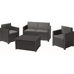 Комплект садових меблів Allibert Keter Monaco set сірий
