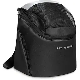 Сумка-переноска для собак Pet Fashion Quadra 38х32х26 см чорна