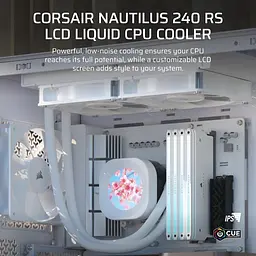 СВО Corsair Nautilus 240 RS LCD White (CW-9061032-WW) - мініатюра 5