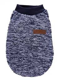 Кофта для собак та котів EcoToys Black Blue XS ряба темно-синя A: 20 см B: 31 см C: 19 см 7117