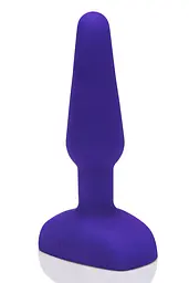 Анальна пробка B-Vibe Trio Plug 13.5 см (фіолетовий) - мініатюра 2