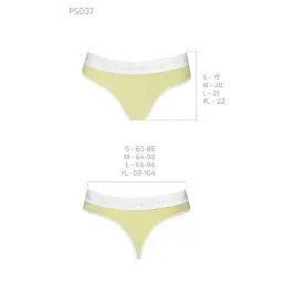 Спортивні трусики-стрінги Passion PS007 Panties yellow L - мініатюра 4