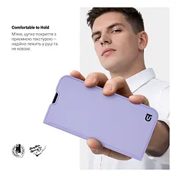 Чехол-книжка для Xiaomi Poco M7 Pro 5G, OneFold Case, фиолетовый, из экокожи (PU) и TPU, с магнитом, с подставкой и отделением для карт, трансформируется в подставку, противоударный, защита всего корпуса, ArmorStandart (ARM83154) - мініатюра 5