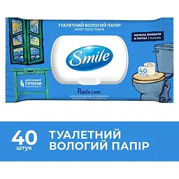 Вологий туалетний папір Smile Procto Carе 40 шт. - мініатюра 2